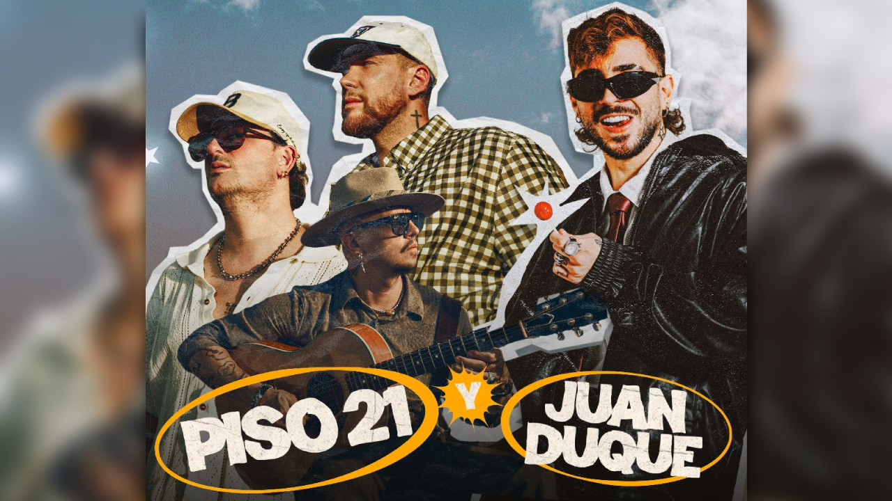Dos generaciones del pop urbano se encuentran Piso 21 y Juan Duque anuncian concierto en el Movistar Arena