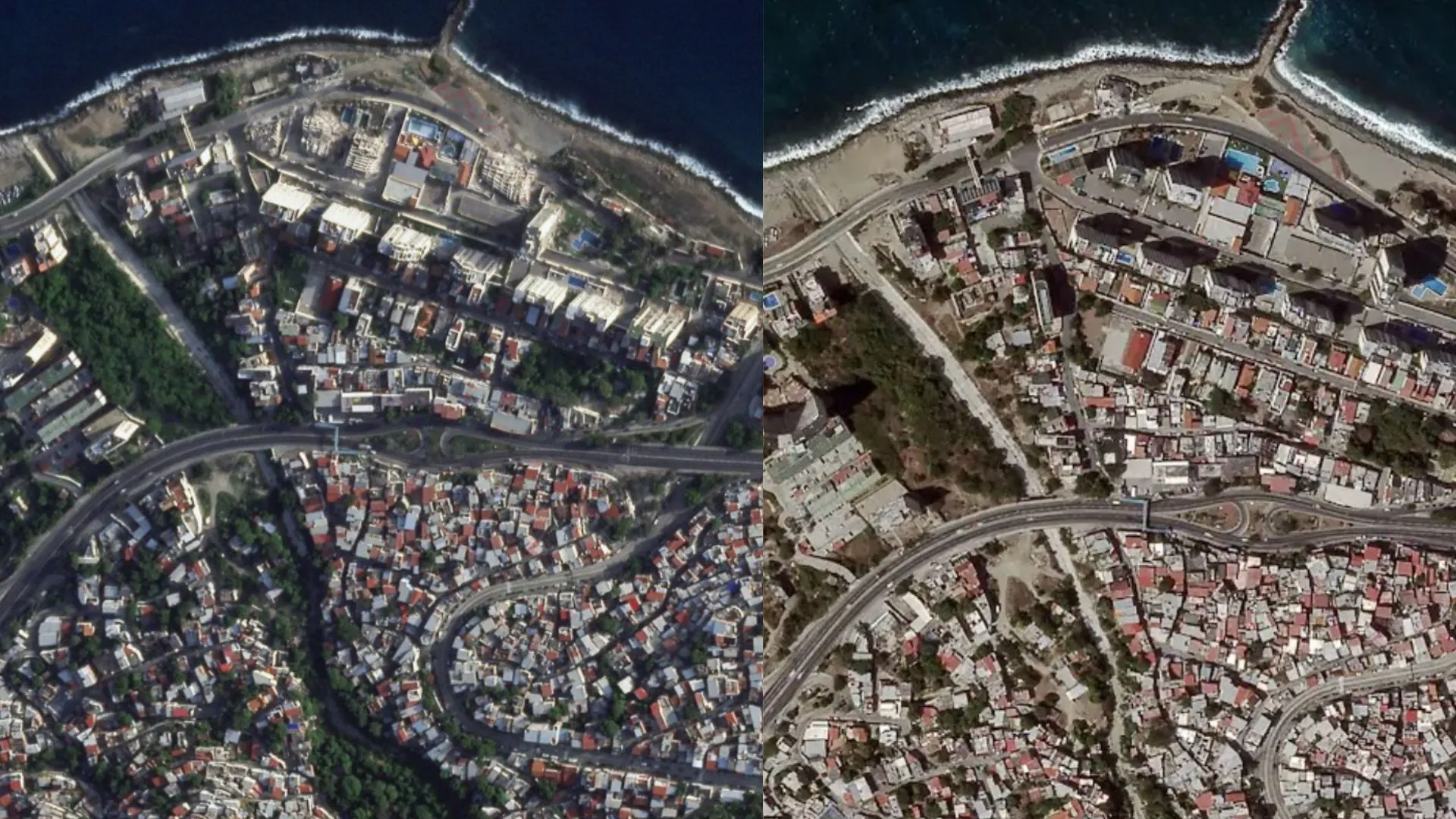 ¡La Guaira en ruinas! Imágenes satelitales dimensionan la devastación tras los brutales sismos 4 ¡La Guaira en ruinas! Imágenes satelitales de la NASA dimensionan la devastación tras los brutales sismos