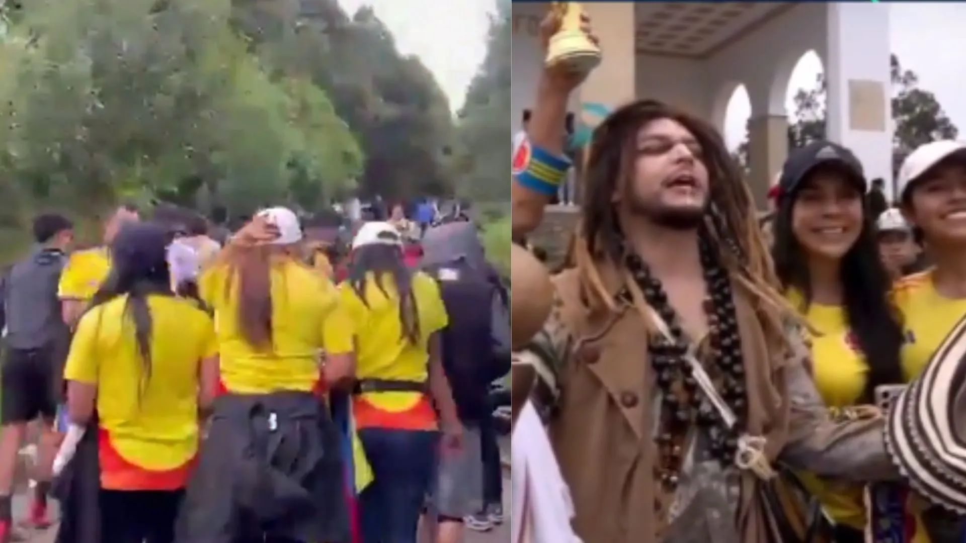 ¡Ni el “brujo ghanés” los frenó! Cientos de hinchas subieron a Monserrate para pedir por la victoria de la Tricolor