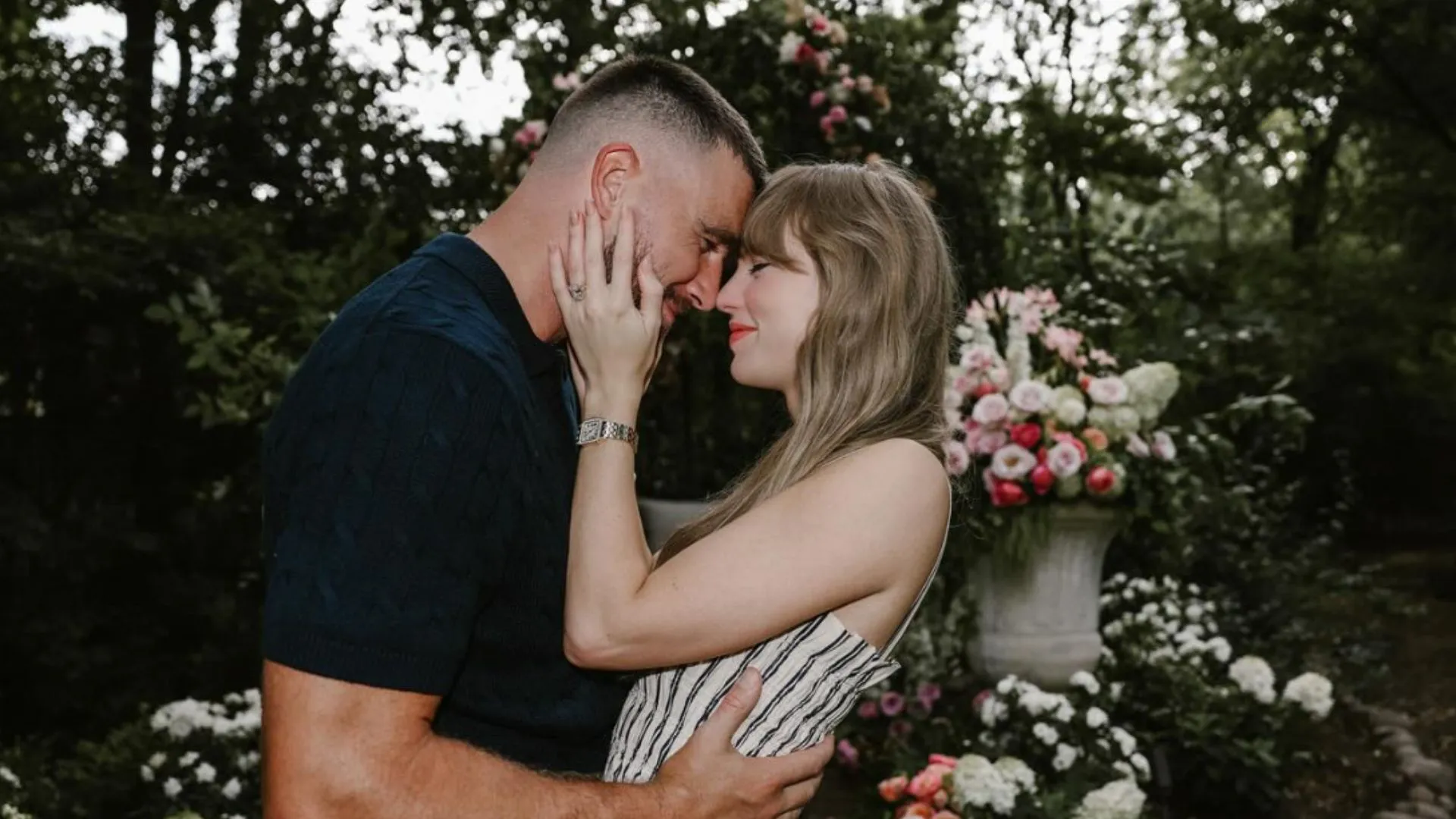 ¡De cuento de hadas! Filtran las primeras imágenes de la exclusiva boda de Taylor Swift y Travis Kelce