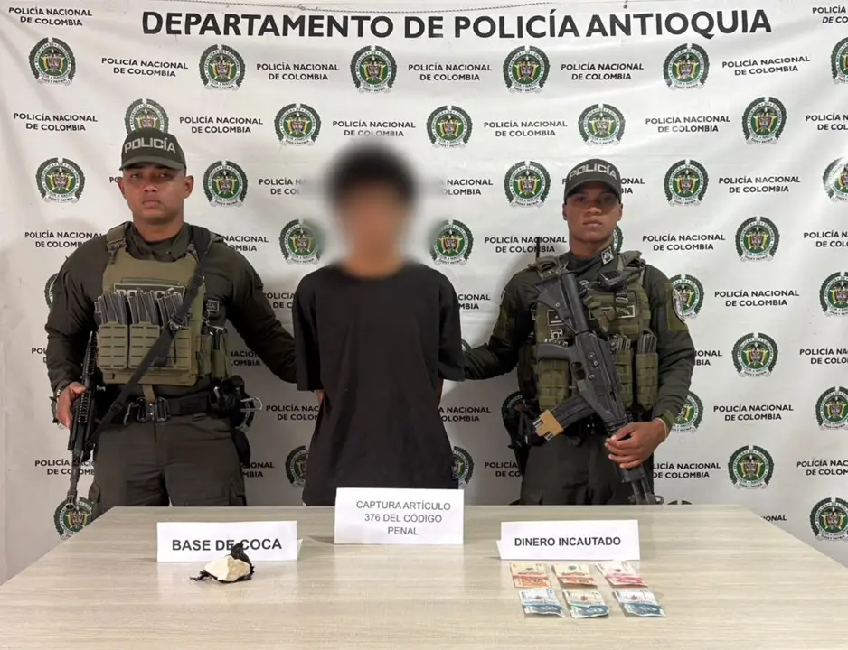 Cae presunto jíbaro en Sonsón con decenas de dosis de base de coca 2 cocaina en sonson