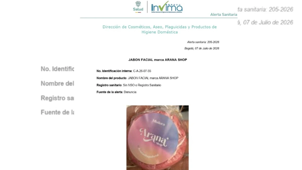¡Ojo si lo usa! Invima lanzó alerta por famoso jabón facial que venden en redes sociales 2 ¡Ojo si lo usa! Invima lanzó alerta por famoso jabón facial que venden en redes sociales