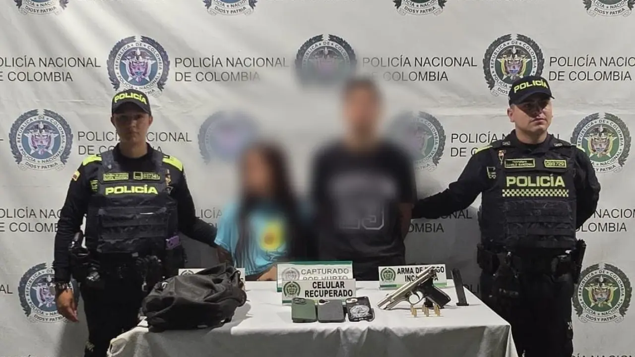 ¡Los rastreó un celular! Capturan a dos presuntos ladrones tras robo en El Poblado