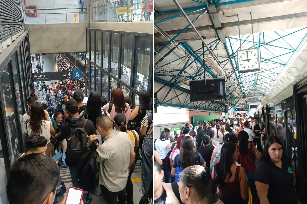 ¡Pilas: el metro está lento! Y una vez más los usuarios se quejan por falta de información oportuna 2 metro lento