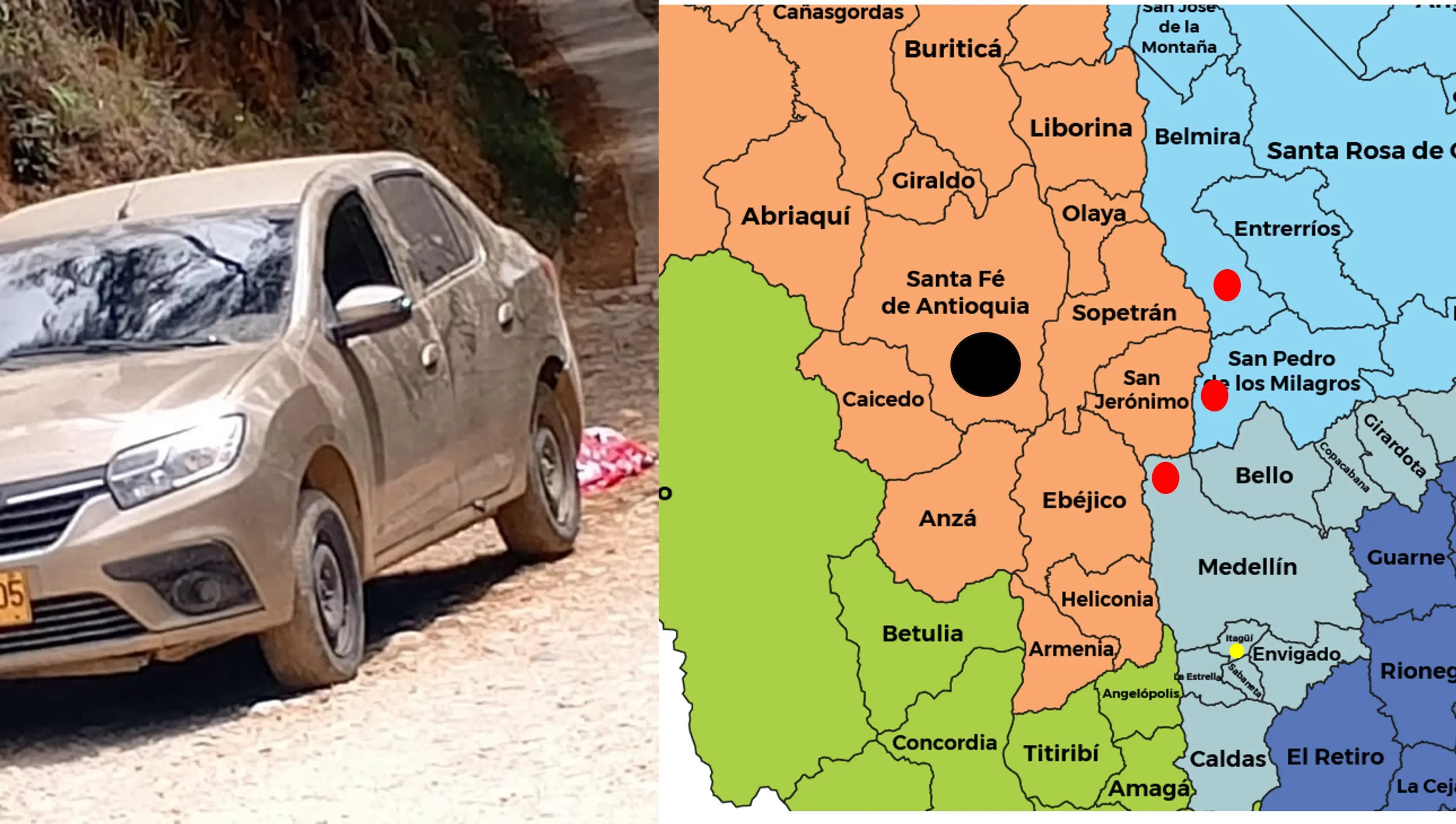 Tres hombres de Itagüí salieron hacia Santa Fe de Antioquia y nunca regresaron ¿qué pasó? 2 muertos en itagui scaled