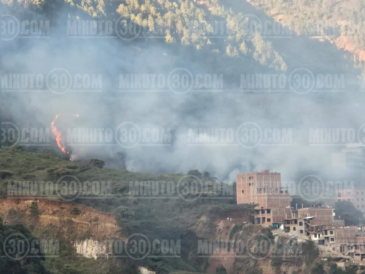 Feroz incendio forestal en Bello cerca al Cerro Quitasol: llamas superan los 4 metros de altura 5 quitasol2