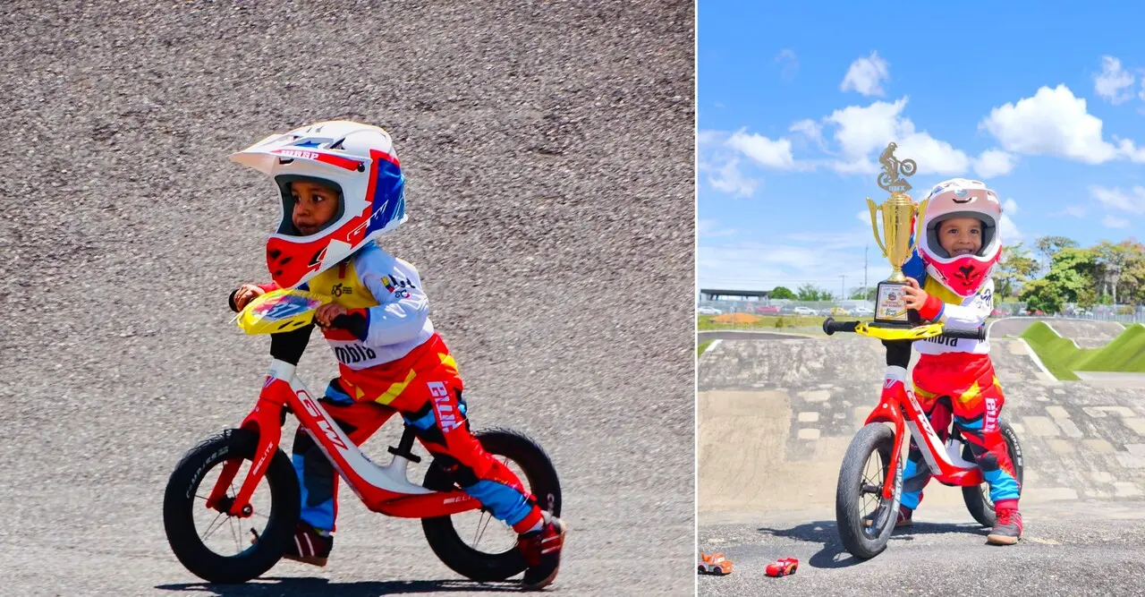 Talento puro a los 2 añitos: así logró el «Rayo» Mosquera subirse al podio nacional de BMX en Ibagué 5 rayo3