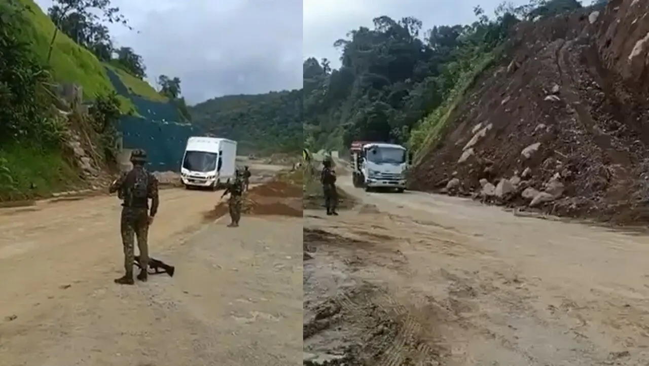 El ejército rescató a 45 civiles secuestrados por el ELN y permitió el paso en la vía Quibdó - Medellín 5 Eln3 secuestro rescatado