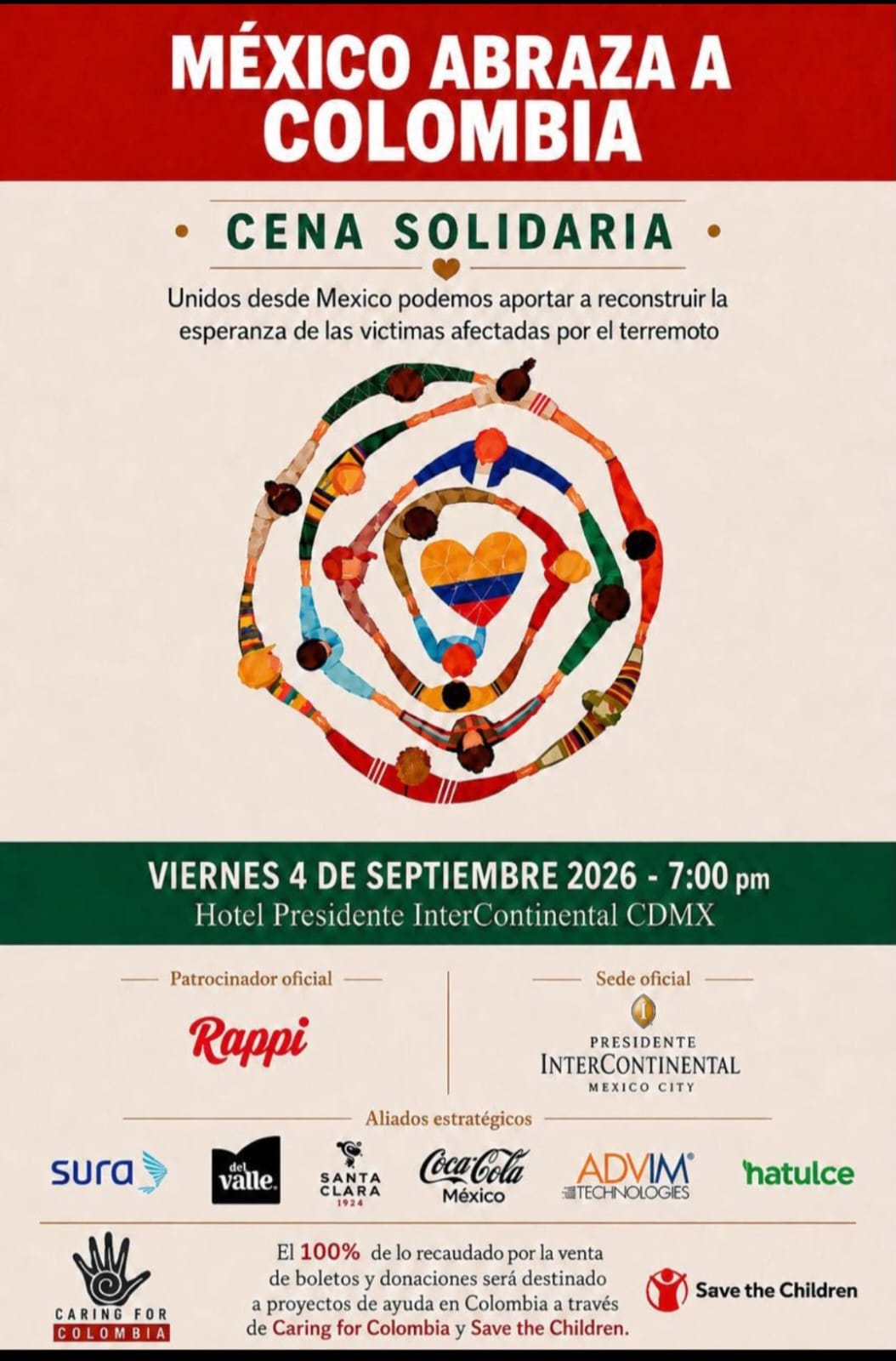 "México Abraza a Colombia": Una cena solidaria para reconstruir la esperanza tras el terremoto 2 04111b02 5b34 48a0 840b f18a3d9374d7