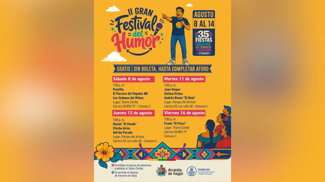 ¡10 días de pura celebración! Conozca la programación oficial para las Fiestas de Itagüí 2026 5 Fiestas de Itagui 1