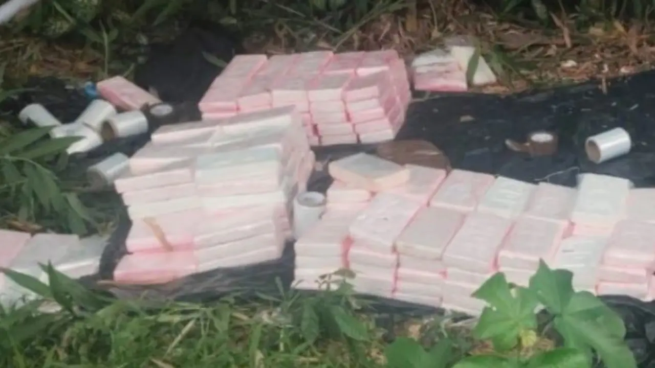 ¡Los 'sapió' el dron! Los pillaron empacando panelas de cocaina en Buenaventura mientras vigilaban el terremoto