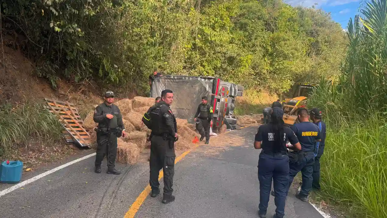 ¡Le pesó la moña! Volcó el camión, dejó al descubierto dos toneladas de marihuana y salió huyendo 2 ¡Le pesó la moña! Volcó el camión, dejó al descubierto dos toneladas de marihuana y salió huyendo