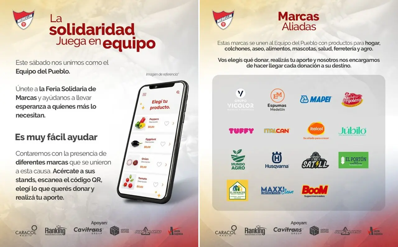 ¡Este sábado no solo hay fútbol en el Atanasio! Antes del partido entre DIM y Cúcuta dona para los damnificados del terremoto 3 dim dona2