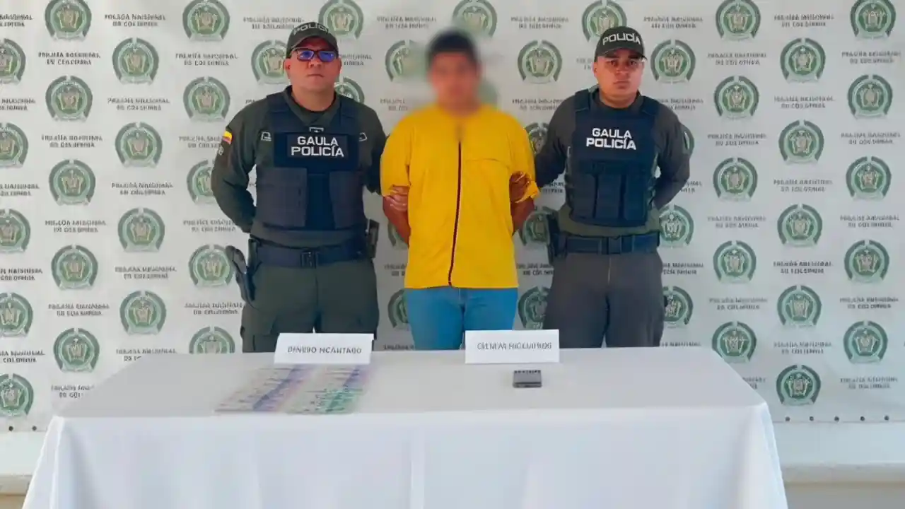 Cayó cuando iba por la plata: así frustraron una extorsión contra una familia en Antioquia