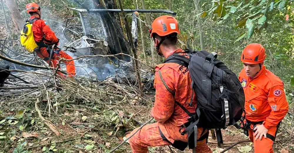 ¡Tragedia de colombianos en Brasil! Viaje de 15 años terminó en fatal accidente de helicóptero: tres mujeres murieron 1 helicoptero brasil2