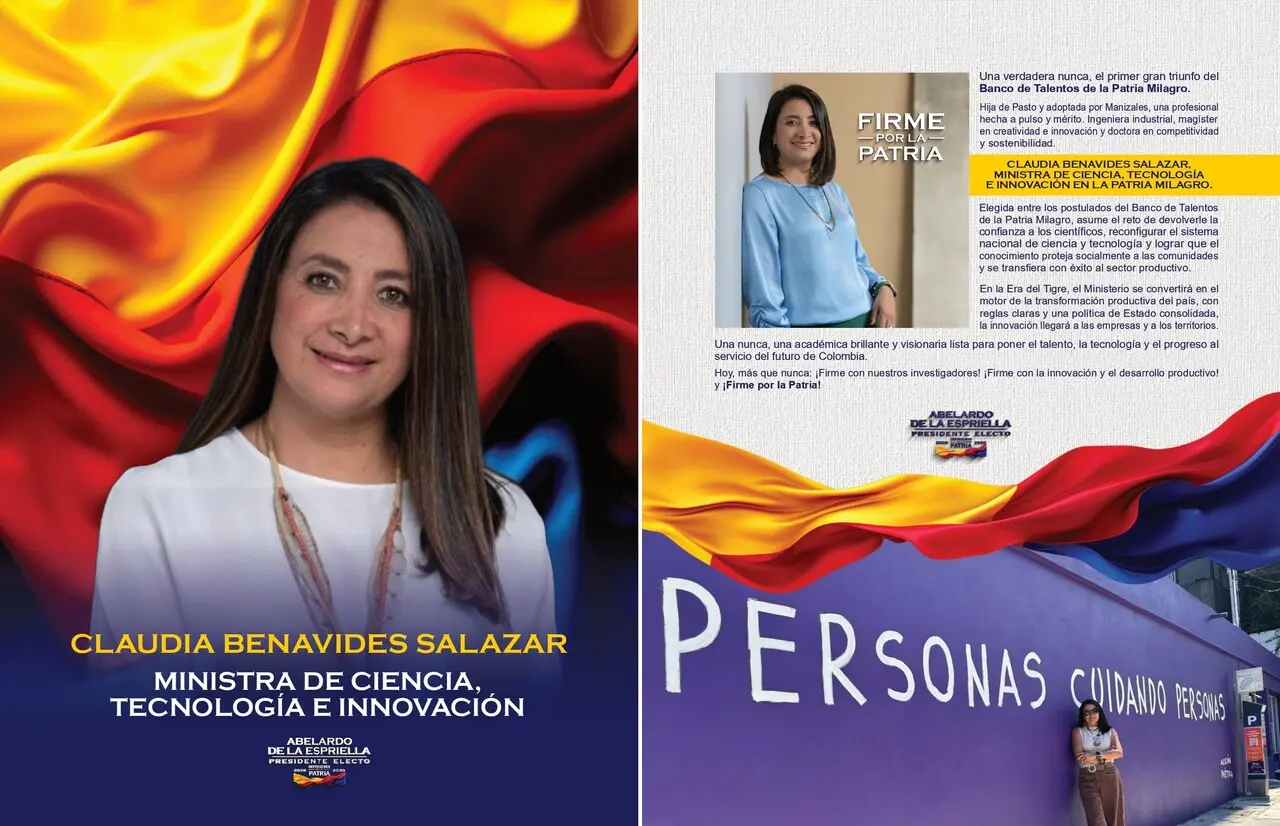 ¡Del Banco de Talentos! Claudia Benavides, designada ministra de Ciencia, Tecnología e Innovación 2 minciencias1