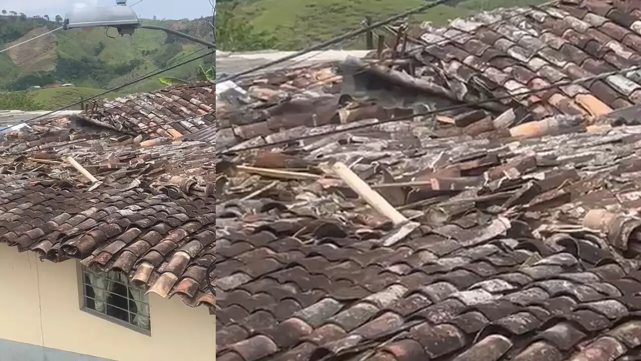 Temblor en Los Santos sacude al Oriente antioqueño: reportan daños en viviendas de Argelia de María 1 techos argelia