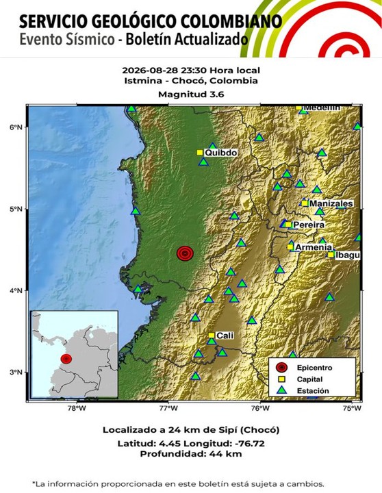 ¡Como si pasara un camión! Temblor de las 11:30 de la noche sacudió al Valle, Antioquia y el Eje Cafetero dejando curiosas reacciones 2 temblor istmina