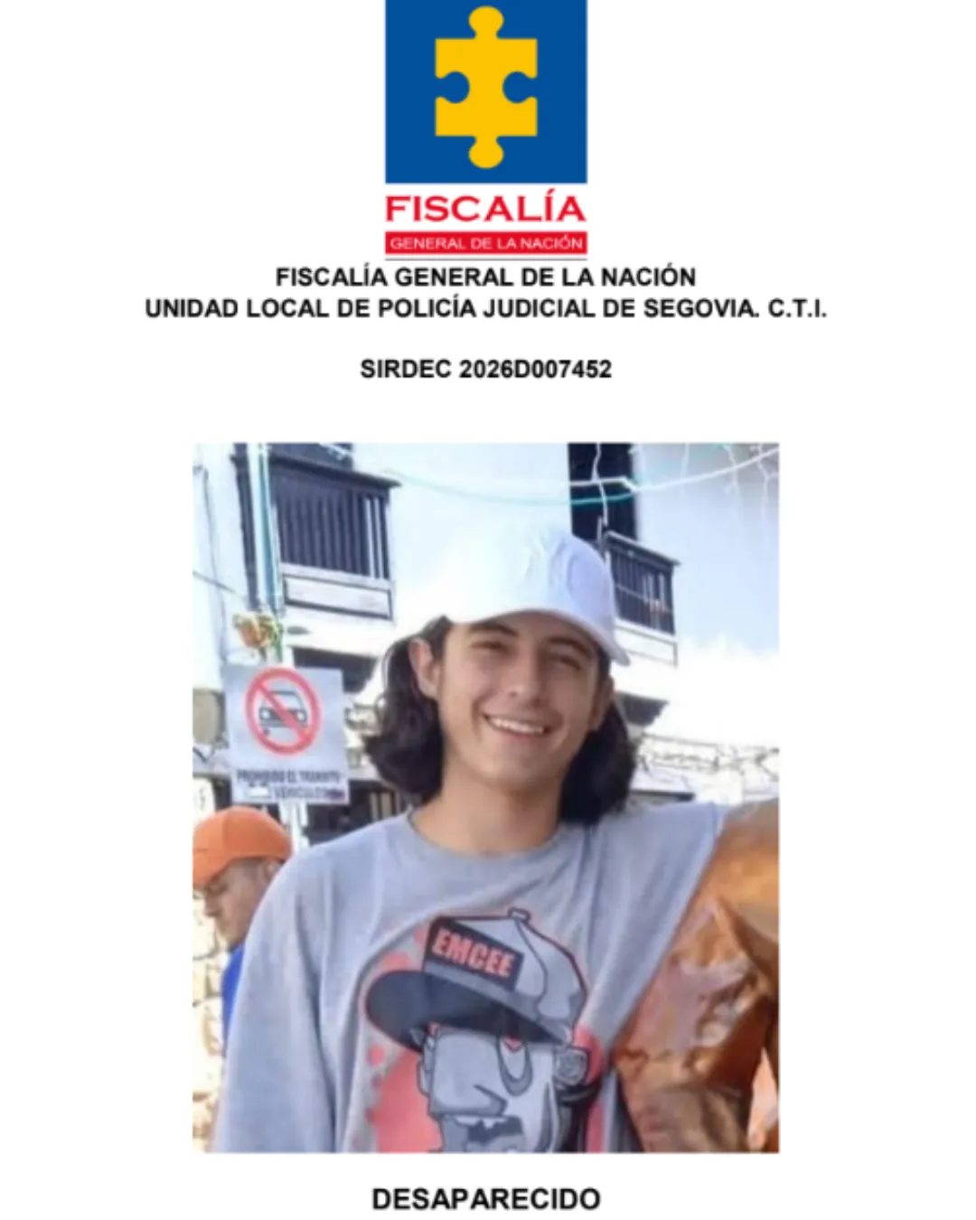 Julián Chaverra desapareció en el municipio de Remedios 2 5 BOLETIN Julian Chaverra Holguin