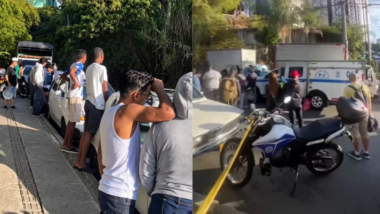 ¡Impactante accidente! Joven murió tras chocar en su moto contra un camión en Robledo