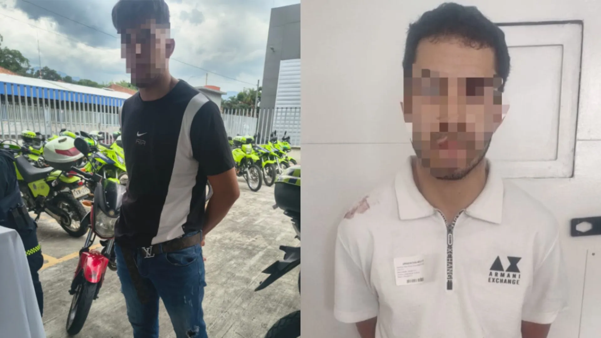 ¡Los tenían en la mira! Capturan a dos hombres tras robar una cadena de oro en Envigado
