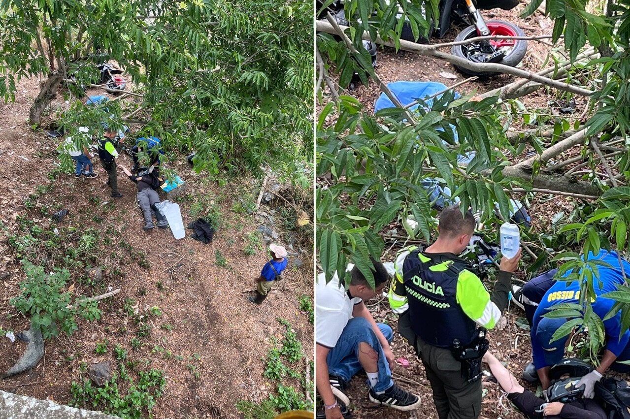¡Se dieron con un árbol! Un muerto y tres heridos deja accidente en la vía Santa Fe de Antioquia Bolombolo 4 anza1