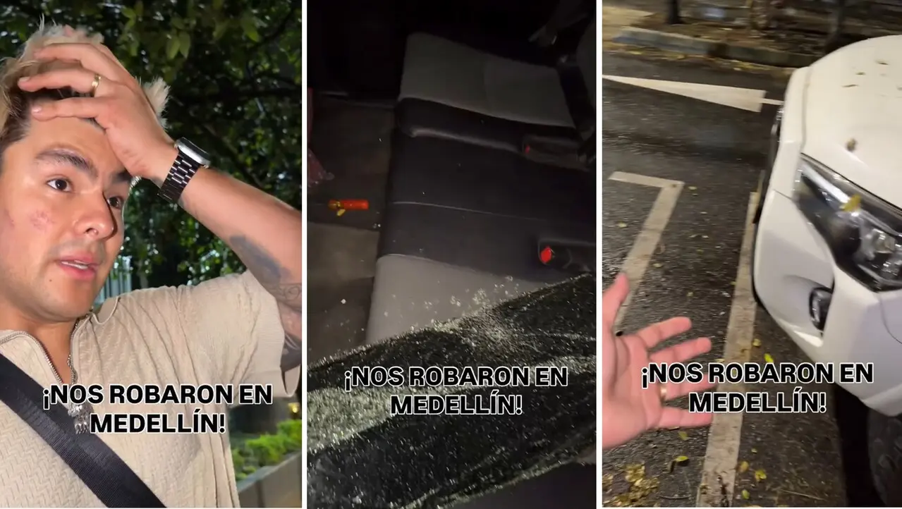 «Nos acabaron de robar»: El influencer Carlos Feria denuncia robo a su vehículo en Laureles y pide ayuda a Fico Gutiérrez 1 carlos feria robo medellin
