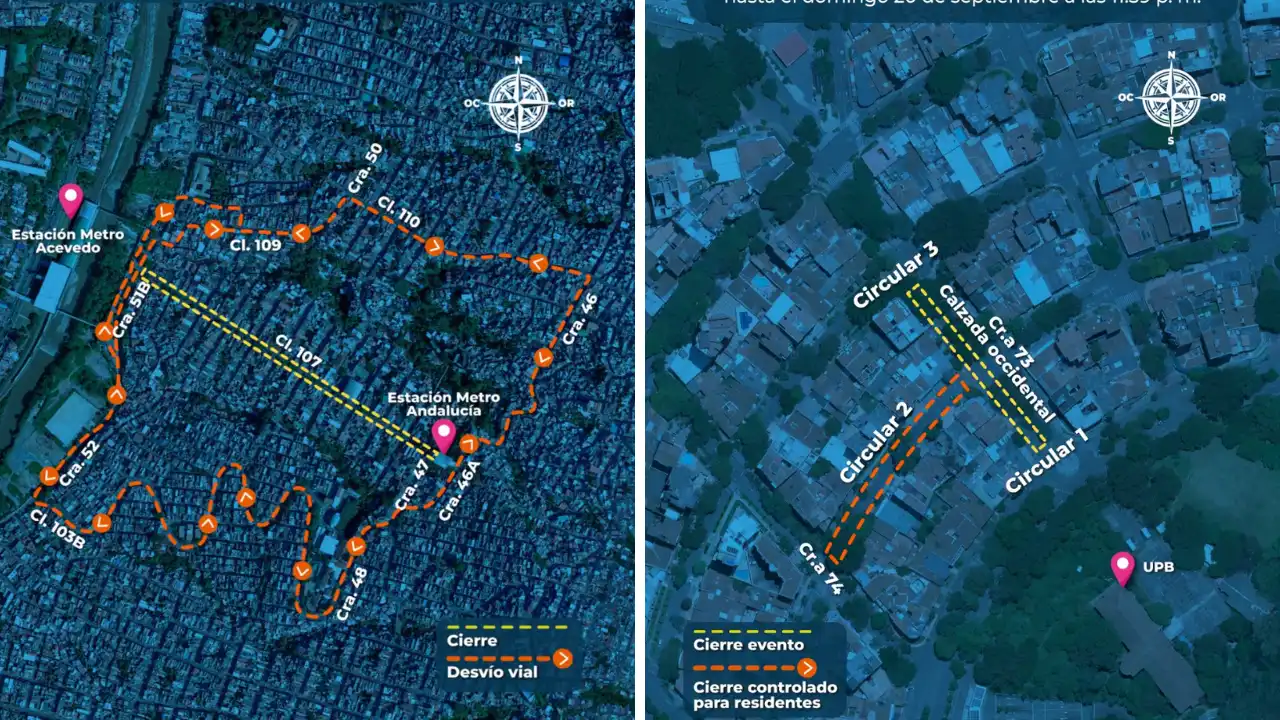 ¡Pilas! Cierres viales en Medellín por obras en metrocable 2 ¡Pilas! Cierres viales en Medellín por obras en metrocable