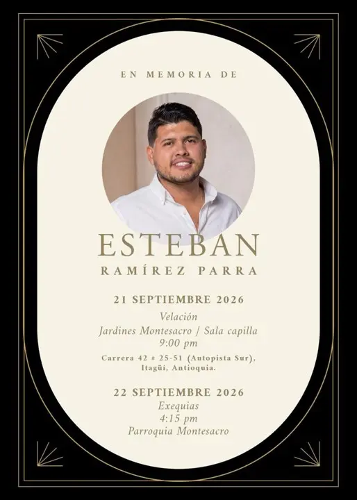 «Que paguen por este crimen»: Familia de Esteban Ramírez, asesinado por un fletero en Medellín, clama por justicia 2 esteban