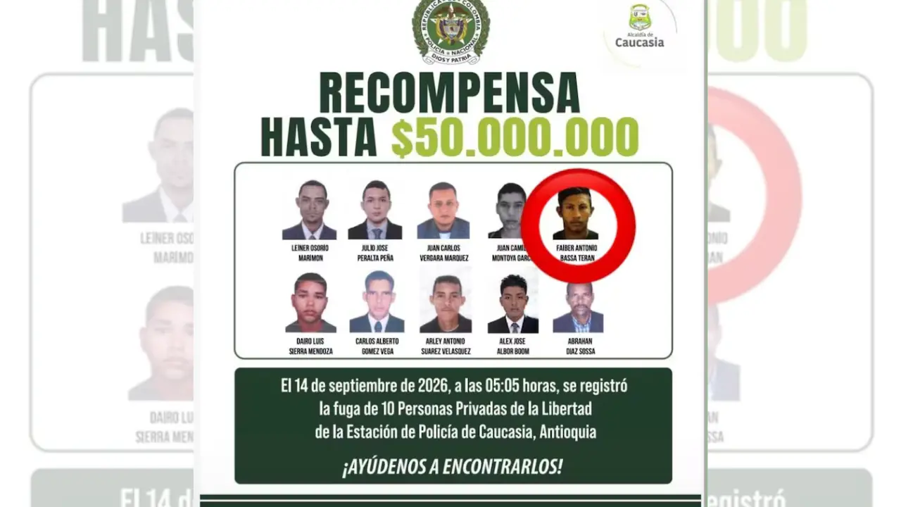 Cayó uno de los 10 que se volaron de la estación de Caucasia 2 Recapturan a preso fugado de la estación de policía de Caucasia