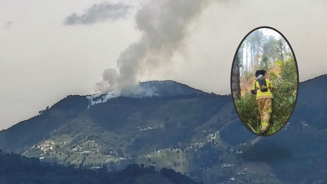 Bomberos La Estrella atienden incendio forestal de grandes proporciones que amenaza la reserva El Romeral 1 incendio la estrella