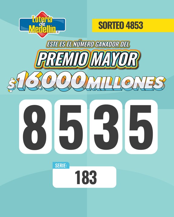 Resultados de la Lotería de Medellín: 18 de septiembre 2 Resultados de la Lotería de Medellín: 18 de septiembre