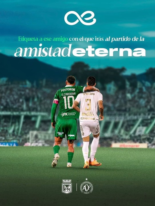 «Un abrazo como familia del fútbol»: Nacional y Chapecoense jugarán partido homenaje a 10 años de la tragedia 2 nacional chapeco