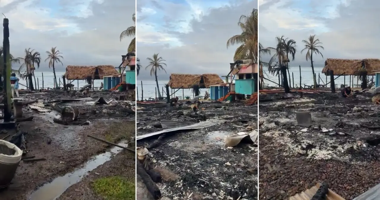¡A tres días del receso escolar! Devastador incendio en Necoclí consumió 14 estructuras y superó la capacidad de respuesta de los bomberos 1 necocli