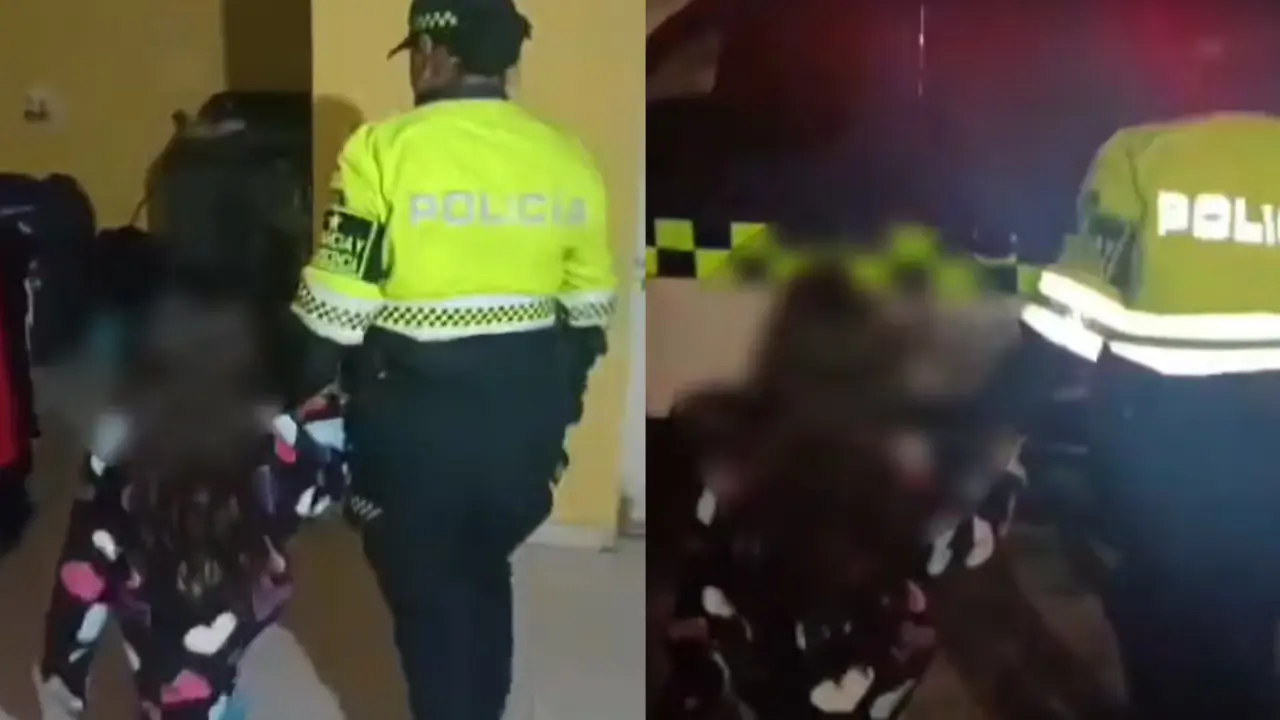 ¡Salió en pijama y a llorar del hambre! Rescatan a una niña de 5 años que deambulaba sola en las calles de Bogotá