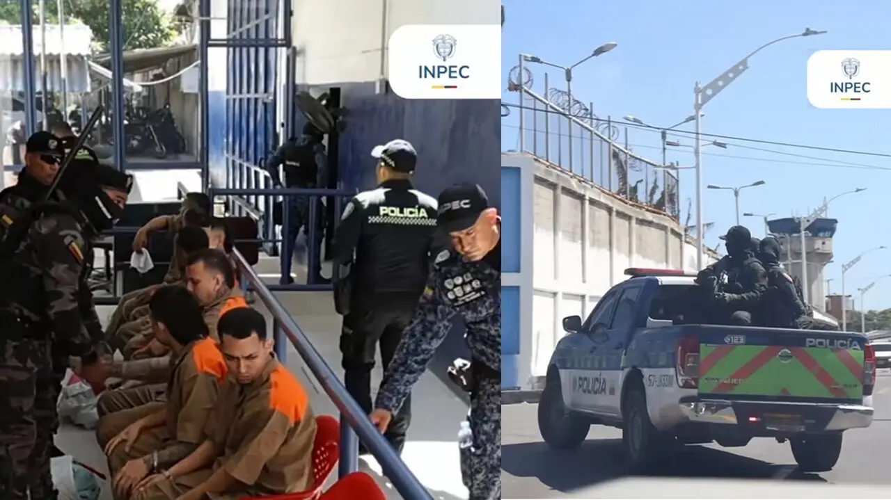 ¡Se les acabó la «oficina»! Así fue el traslado de 39 peligrosos reclusos de Barranquilla a penales de máxima seguridad 2 presos barranquilla3