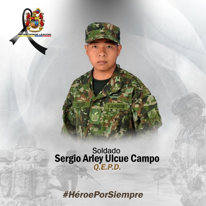 Luto en el Ejército Nacional: Asesinan a un soldado durante ataque de disidencias en Suárez, Cauca 2 soldado asesinada cauca