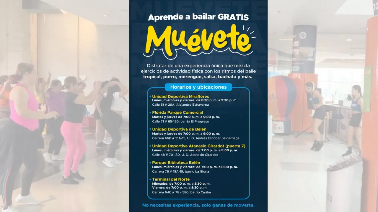 ¡A bailar en la Terminal del Norte! Inder abrió nuevo Punto Activo Muévete 2 ¡A bailar en la Terminal del Norte! Inder abrió nuevo Punto Activo Muévete