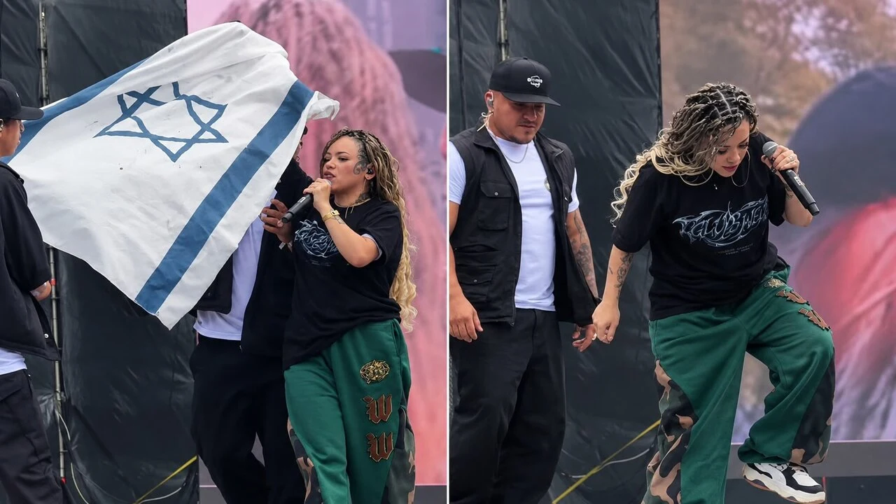 Chelo Hop pisotea la bandera de Israel durante su presentación en Hip Hop al Parque 2026