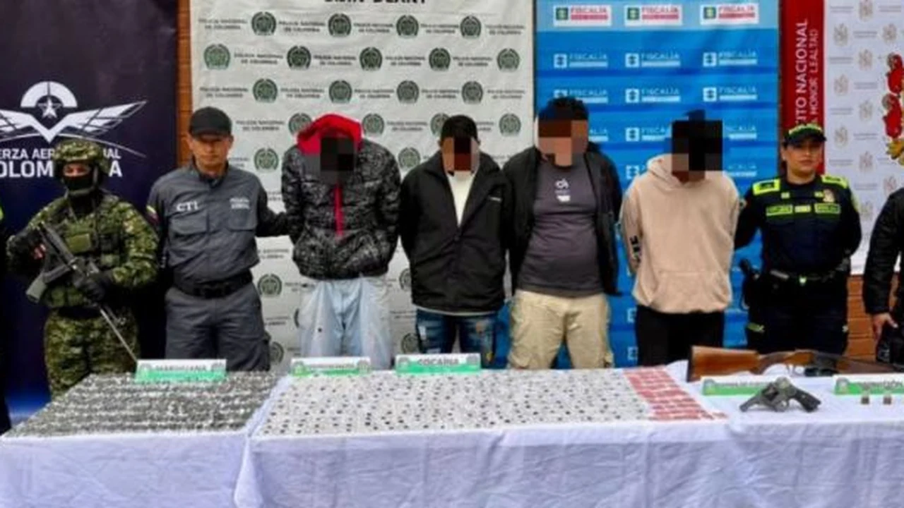Capturados de El Mesa en Rionegro y El Carmen de Viboral junto a las dosis y armas incautadas