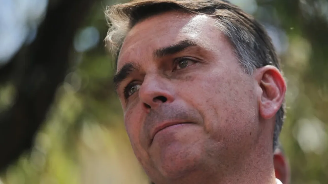 El senador brasileño Flávio Bolsonaro