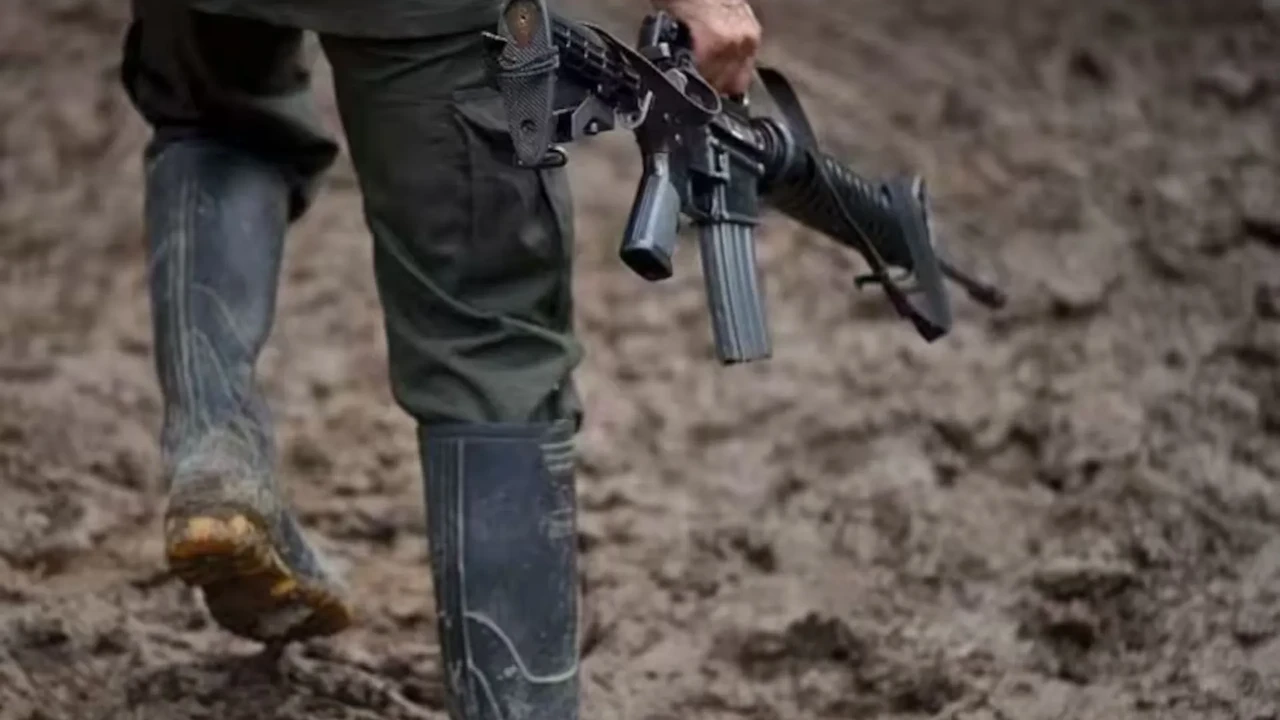 Imagen de referencia de una persona portando un arma
