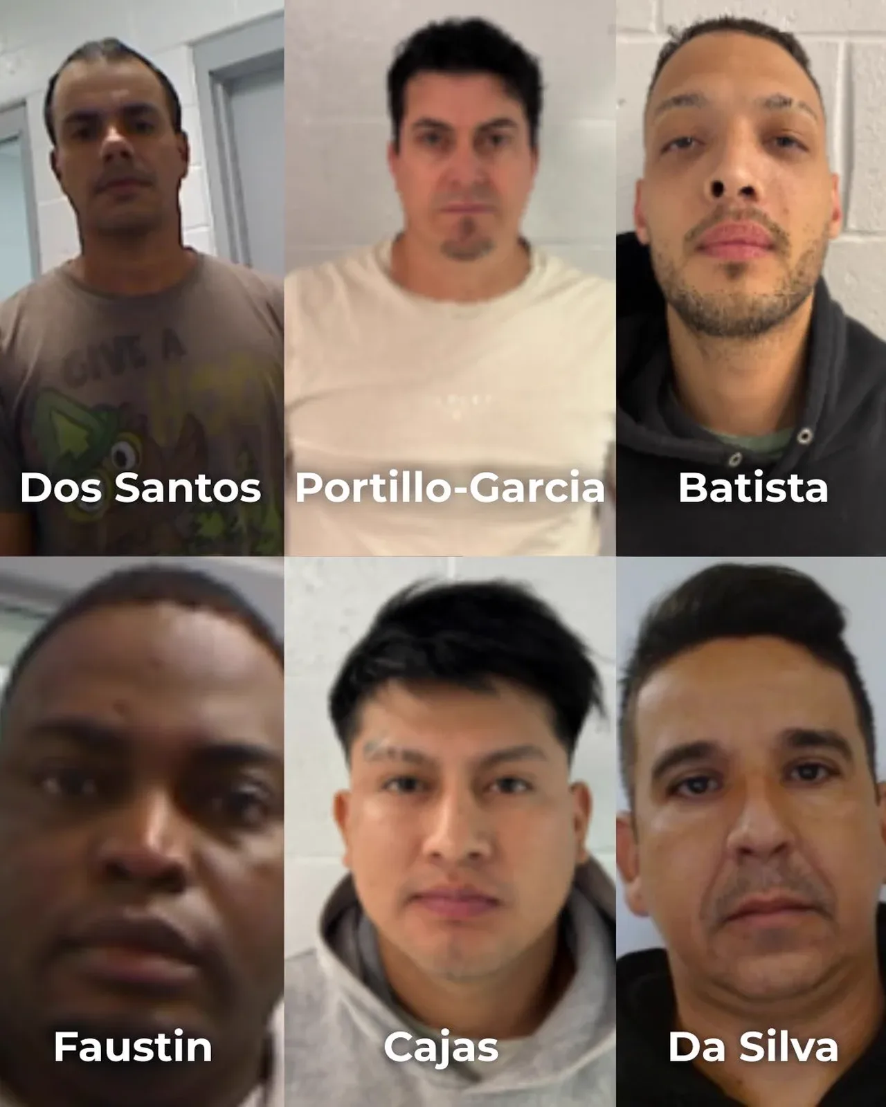 ICE detalla el arresto de 82 extranjeros en Massachusetts con cargos por agresión y abuso de menores 2 Imagen difundida por ICE con detenidos en Massachusetts