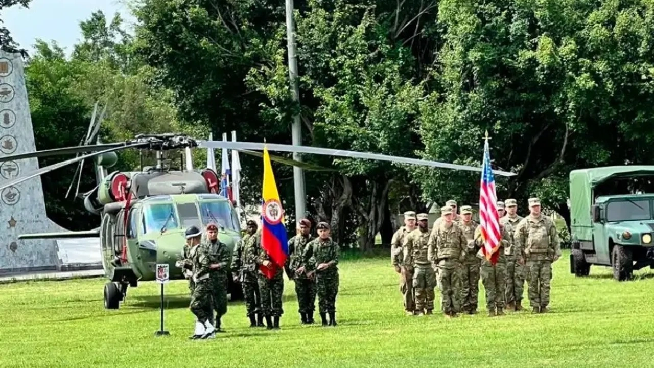 Militares de Colombia y Estados Unidos durante una actividad conjunta