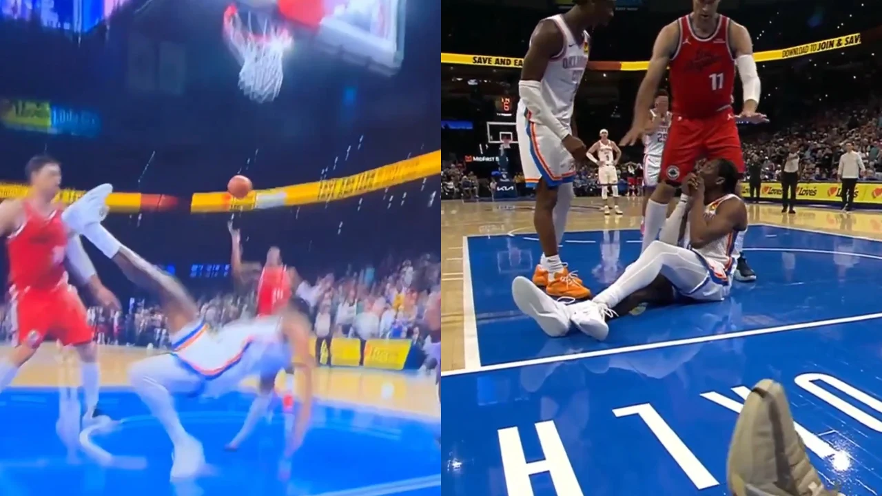 ¡Momentos de angustia en la NBA! Jalen Williams salió en camilla tras una escalofriante lesión