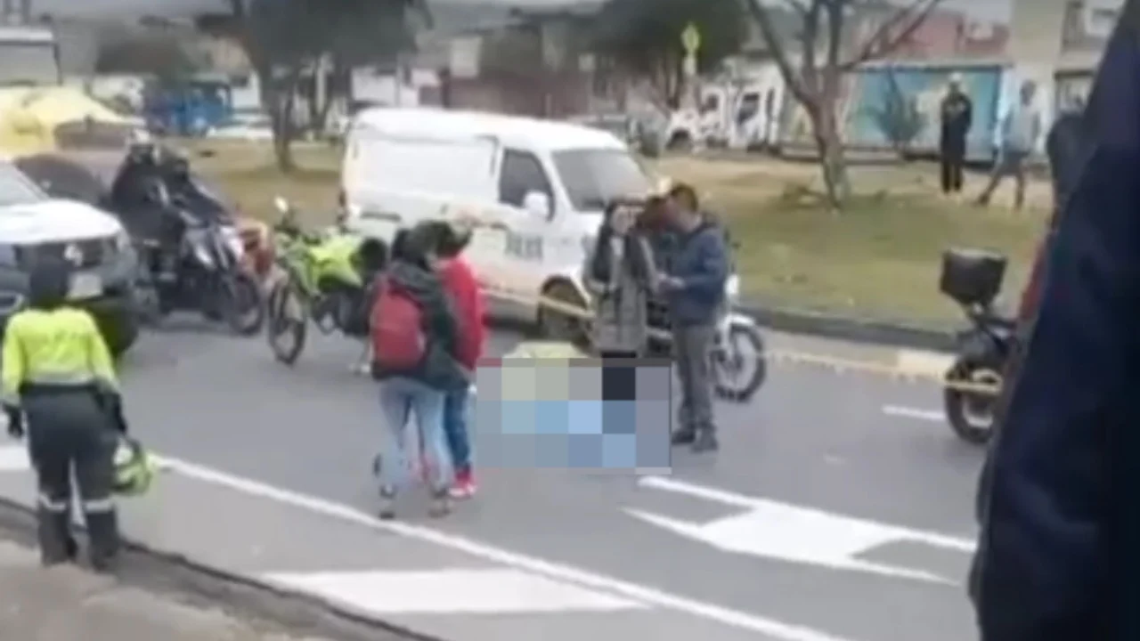 Niña arrollada por un motociclista en la avenida Boyacá, Bogotá