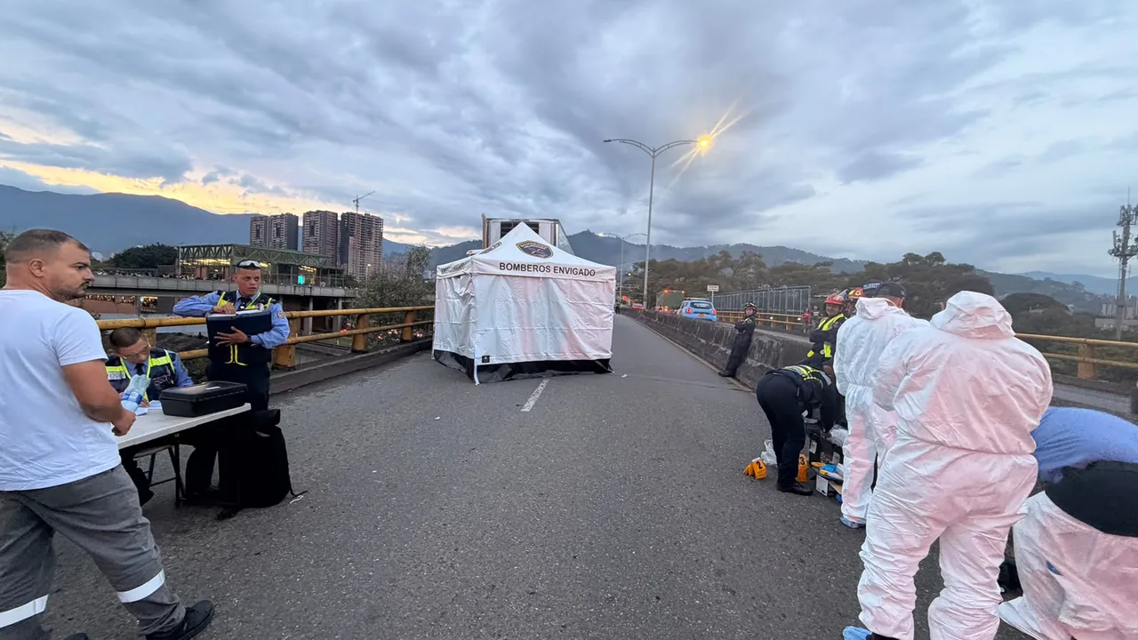 ¡Tragedia en el puente del Pandequeso! Motociclista murió arrollado por una mula