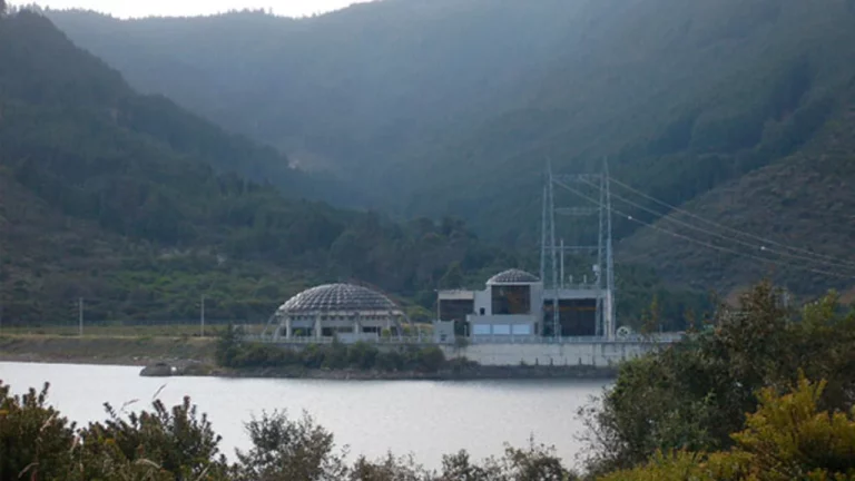 Vista de la planta de tratamiento de agua Francisco Wiesner.
