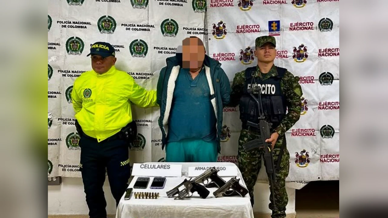 Alias El Gordo o Sapo, capturado en San Pedro de los Milagros, Antioquia