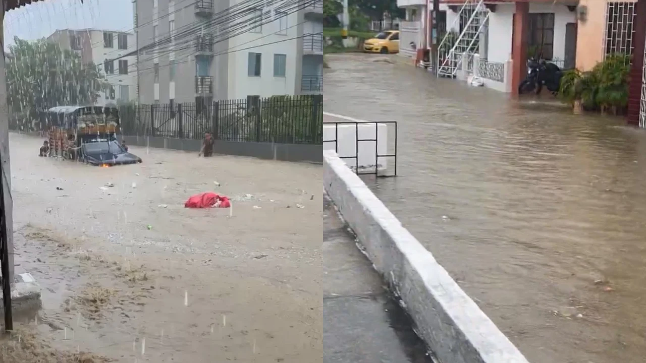 Inundaciones en Santa Marta y Cartagena por las lluvias del 24 de octubre de 2026